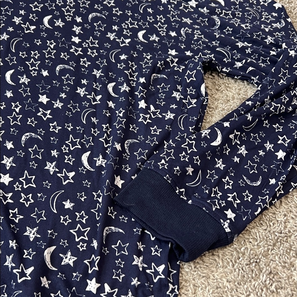 NWT Splendid XL 2-Piece Pajama Set Navy Star Moon Print Lounge Sleep Cozy Soft - Picture 6 of 15